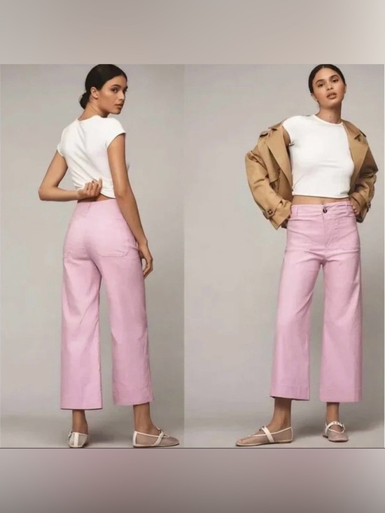 Anthropologie Pants - Anthropologie Maeve The Colette Cropped Wide-Leg Pants